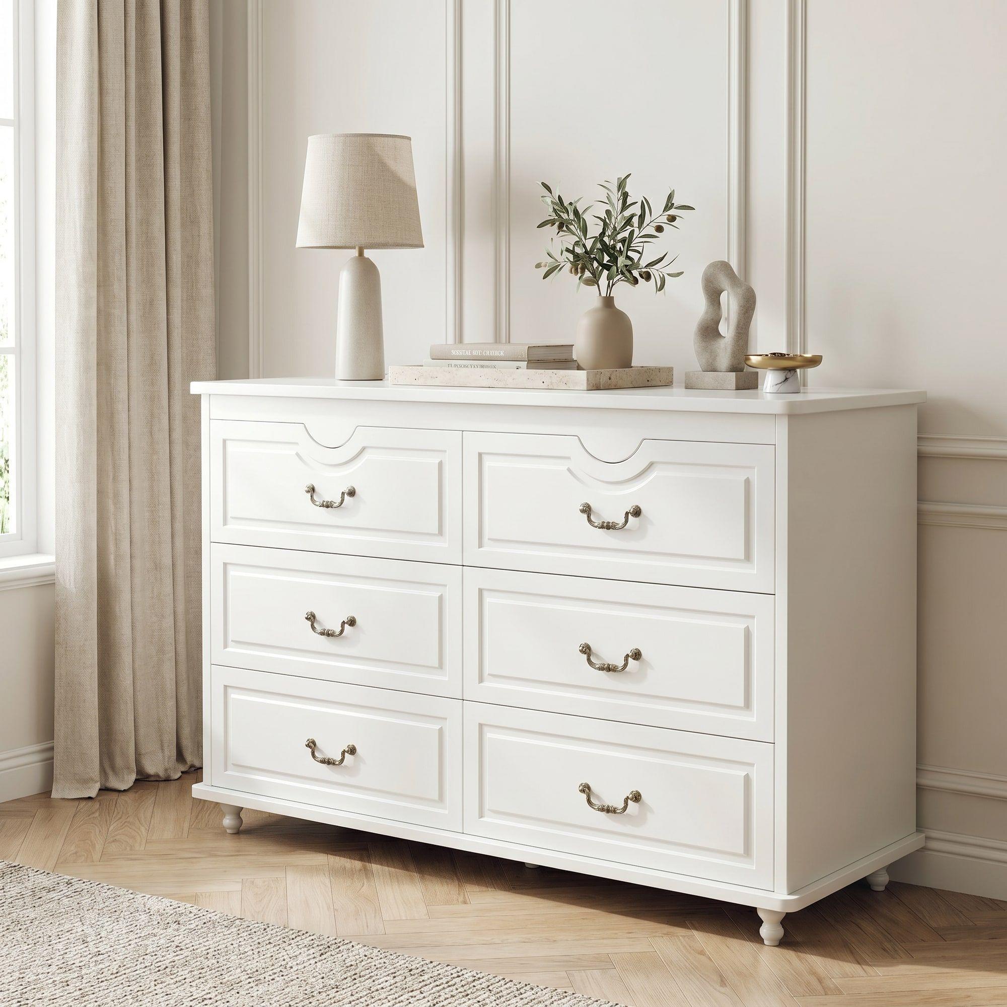 Comoda Cajonera Gabriela Elegante Estilo France 120*40*78cm Blanco-0