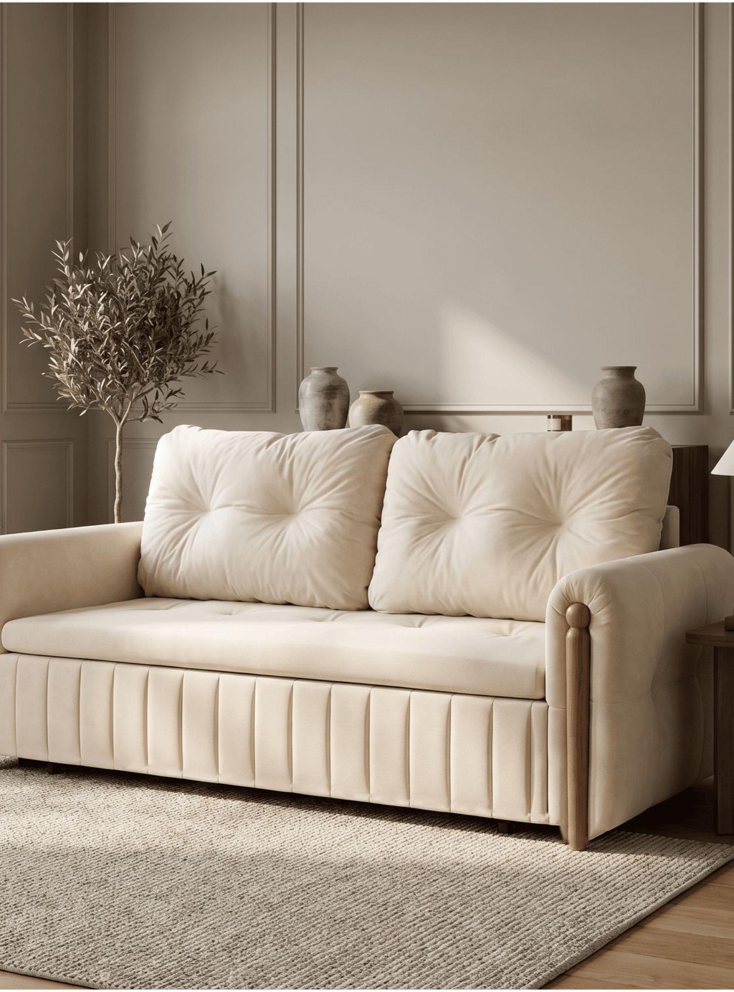 Sofa Cama 2 Cuerpo Con Alcenamiento Cama De 120cm Ancho-1