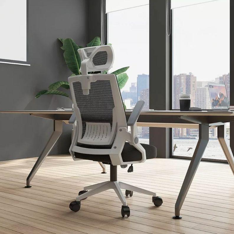 Silla Oficina Ejecutiva Asiento De Memoria Cuello Blanco Homer Design-7