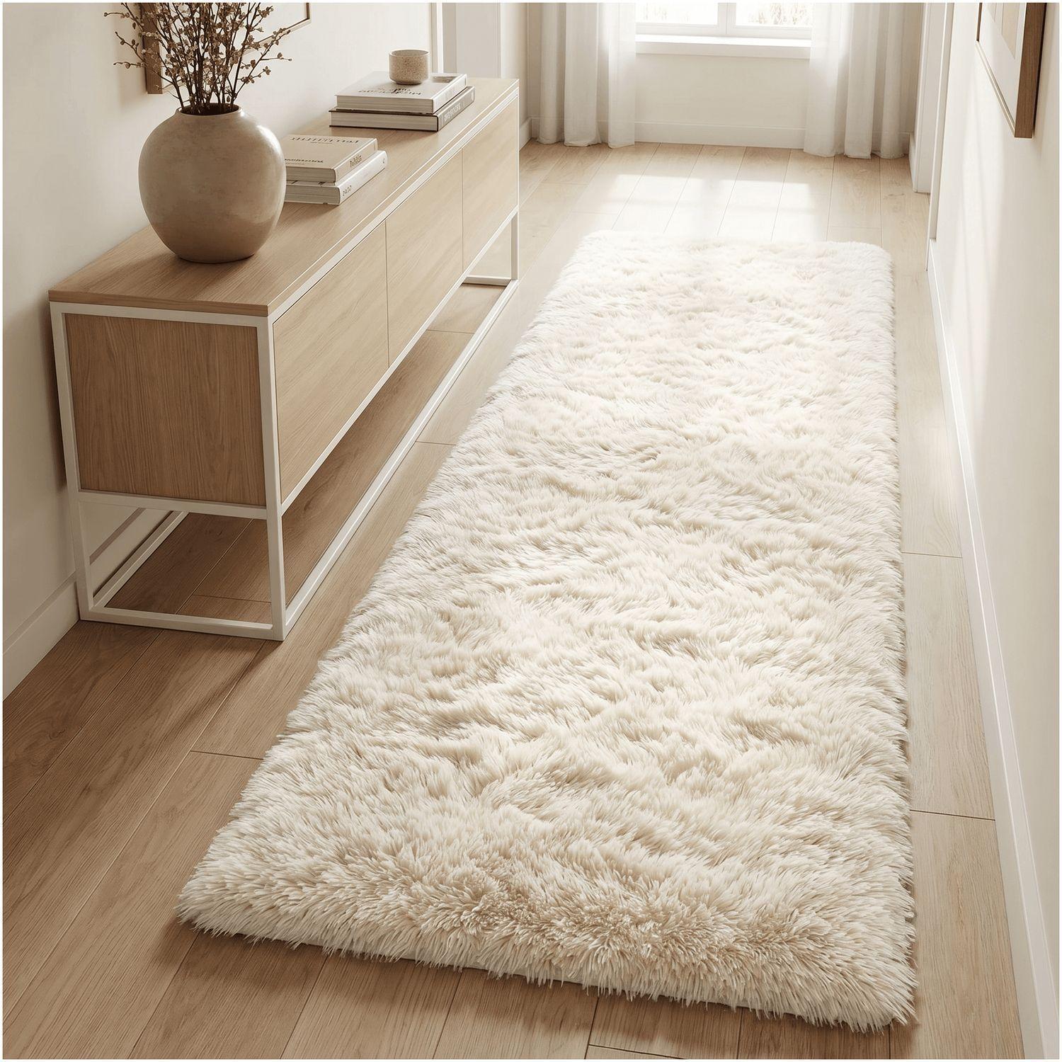 Bajada De Cama Peluda Alfombra 60x160 Cm Homer Design-4