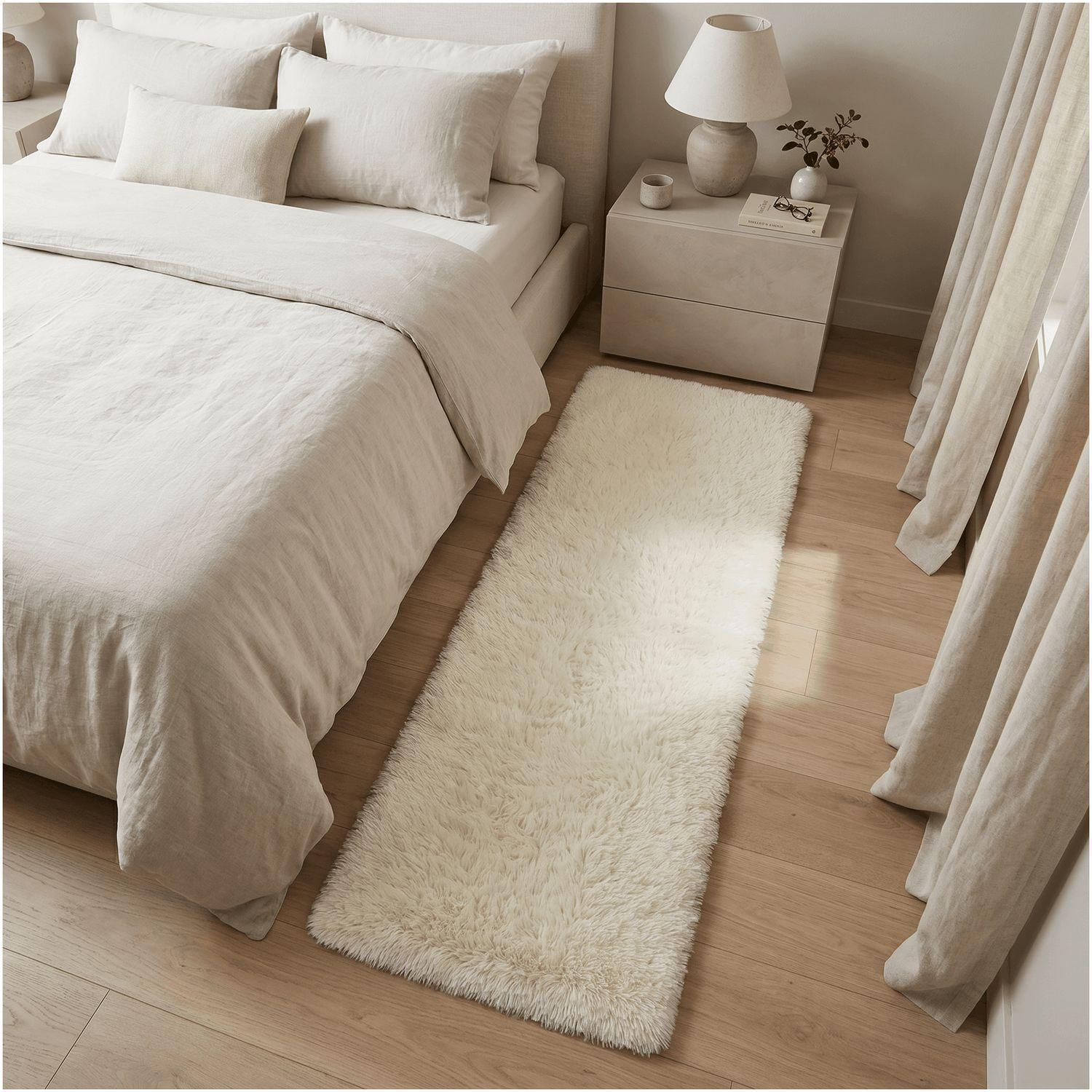 Bajada De Cama Peluda Alfombra 60x160 Cm Homer Design-5