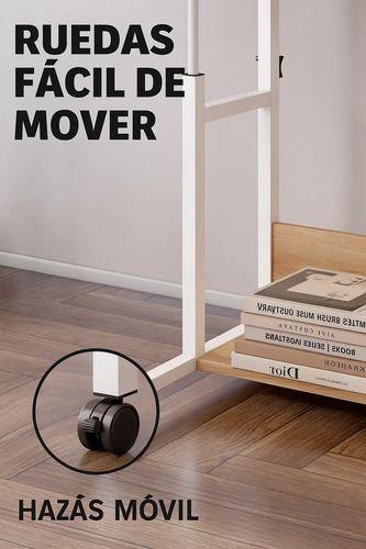 Escritorio Ajustable Con Repisa Y Rueda Para Cama 100cm Madera-6