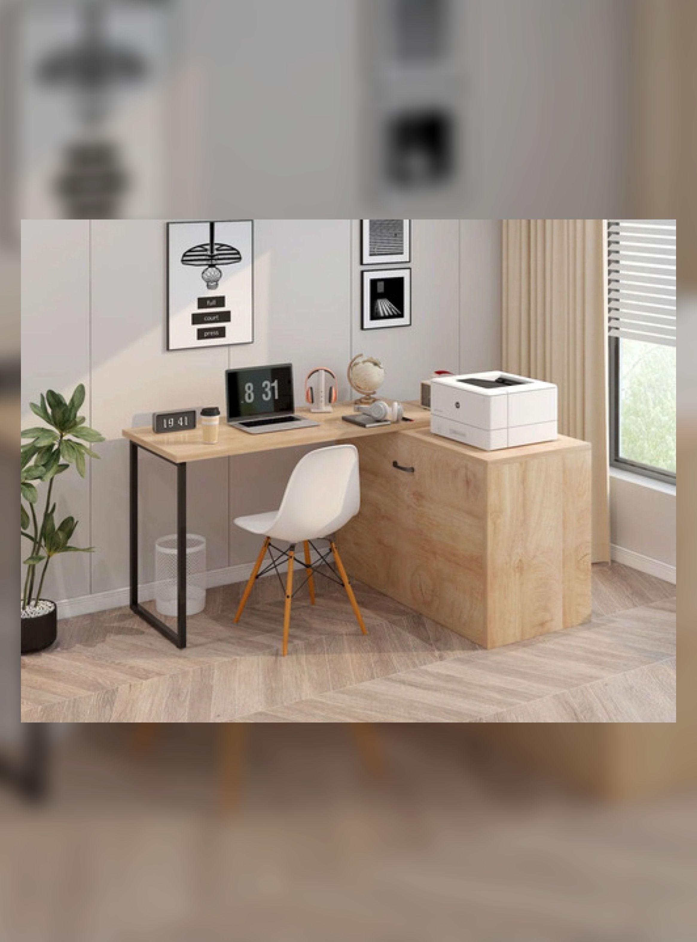 Escritorio Funcional Para Studio Con Cama Plegable 220cm Marrón-3