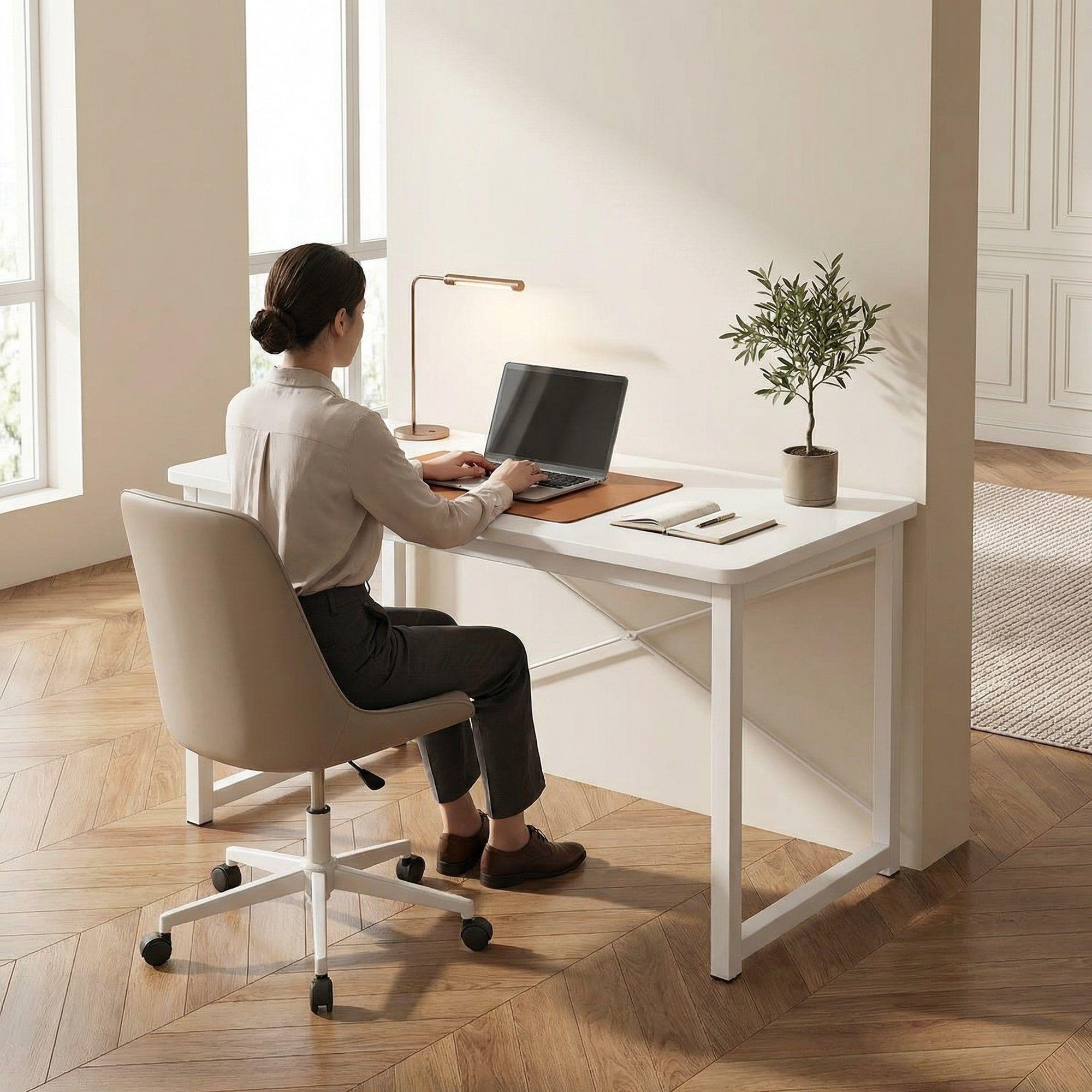 Escritorio Moderno Liso Oficina Madera 120x60x75cm Homer-6