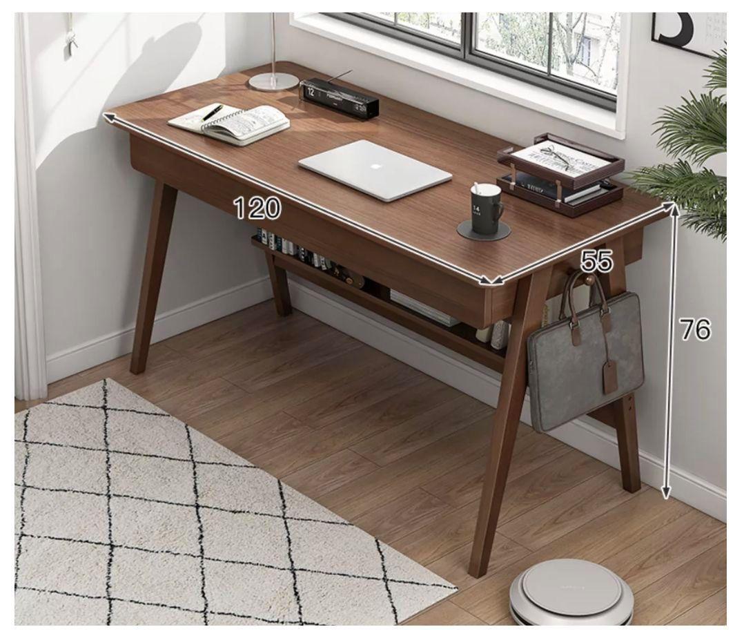Escritorio Moderno Multifuncional 120x55x82cm Para Oficina-1