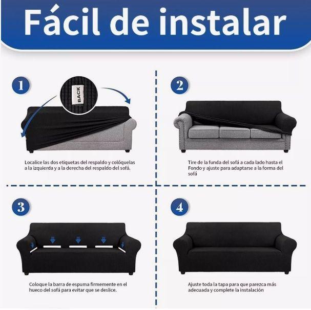 Funda Protectora Para Sofá De 3 Cuerpos Tela Gruesa Premium-4