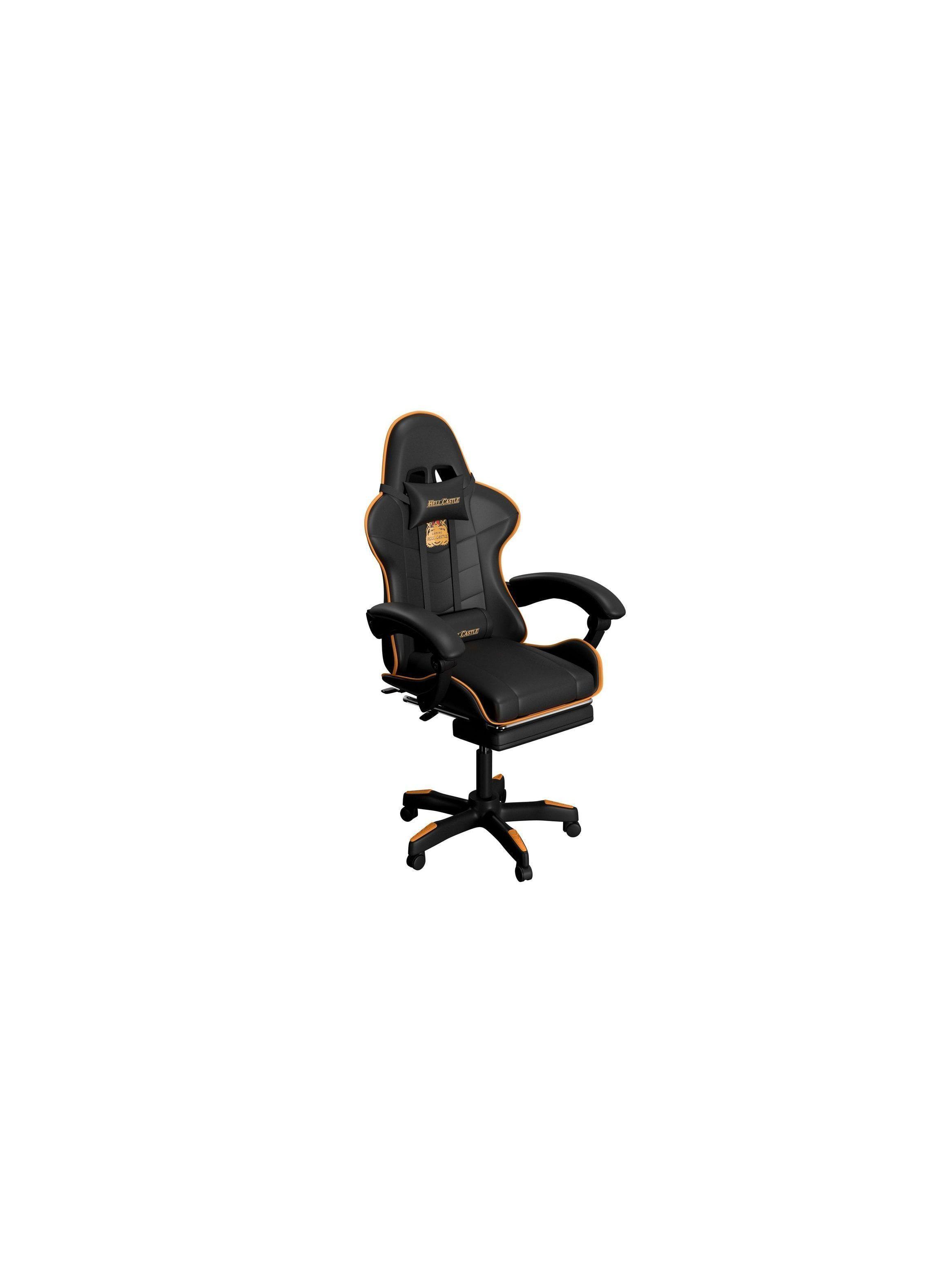 Silla Gamer Hell Castle Reclinable Con Cojin Lumbar-0
