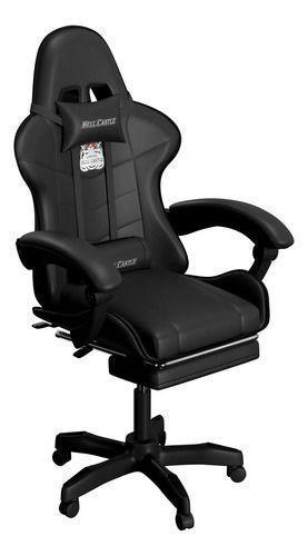 Silla Gamer Hell Castle Reclinable Con Cojin Lumbar-0