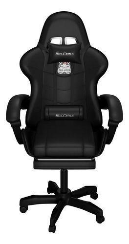 Silla Gamer Hell Castle Reclinable Con Cojin Lumbar-1