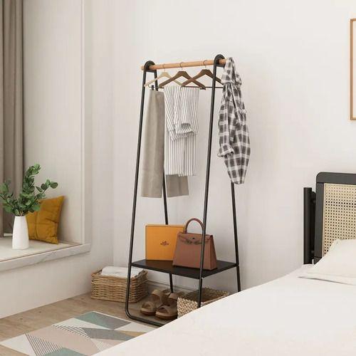 Perchero Organizador De Ropa Metal 158x40x53 Cm Con Repisa-3
