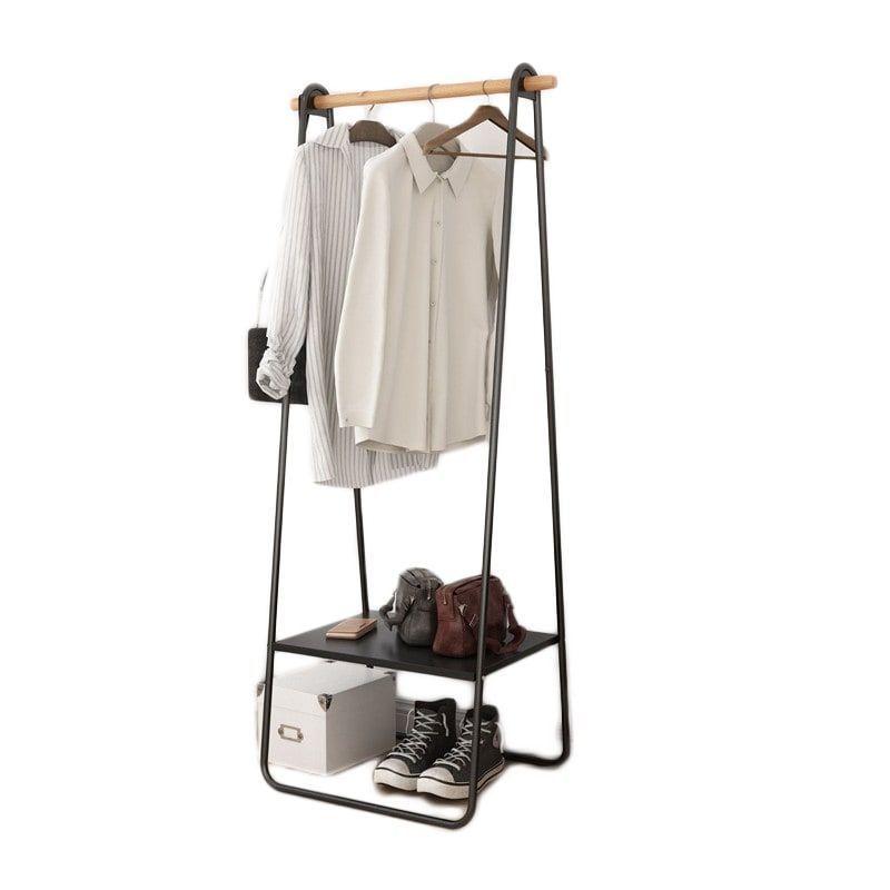 Perchero Organizador De Ropa Metal 158x40x53 Cm Con Repisa-0