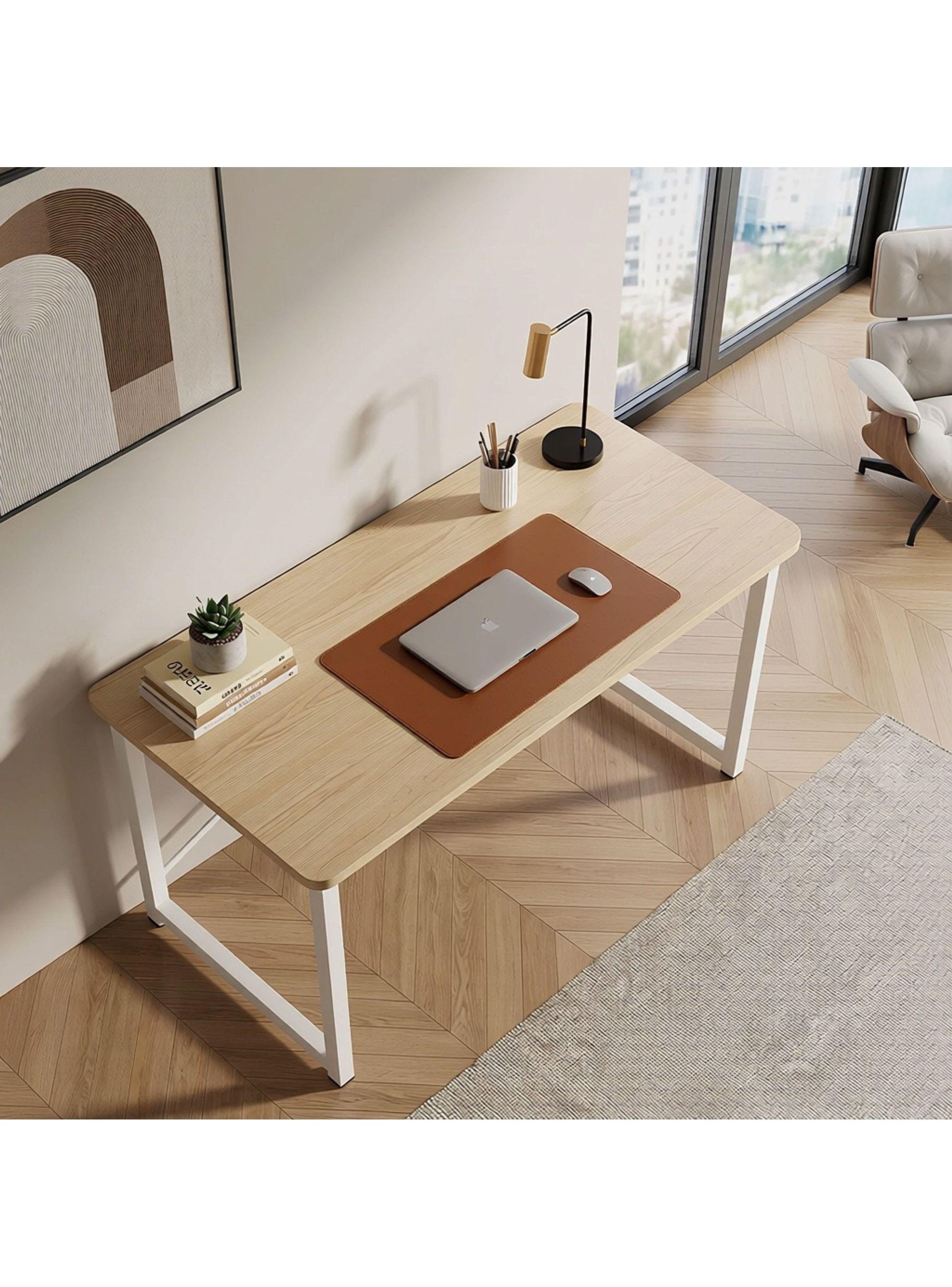 Escritorio Moderno Liso Oficina Madera 120x60x75cm Homer Marrón-6