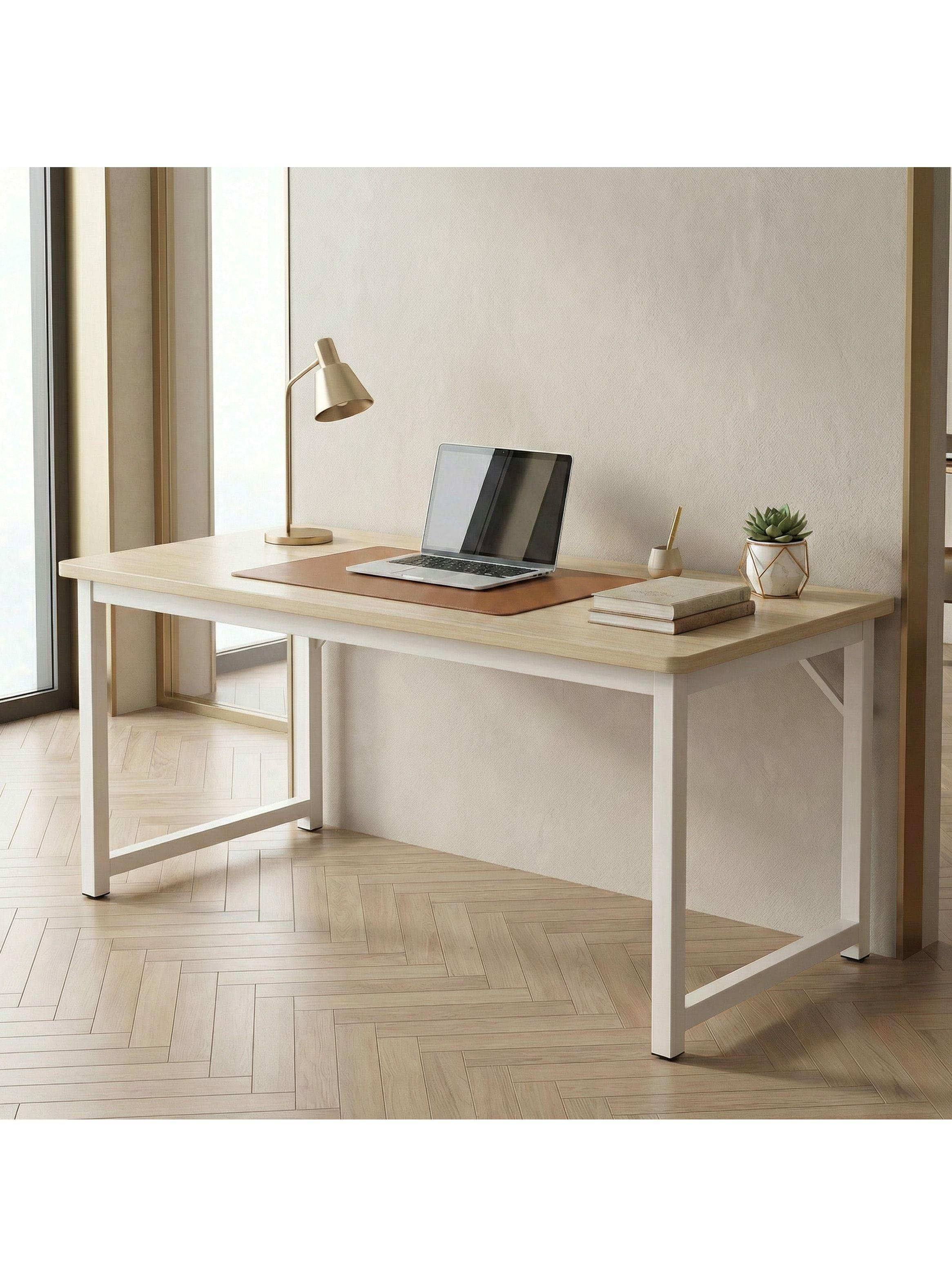 Escritorio Moderno Liso Oficina Madera 120x60x75cm Homer Marrón-7