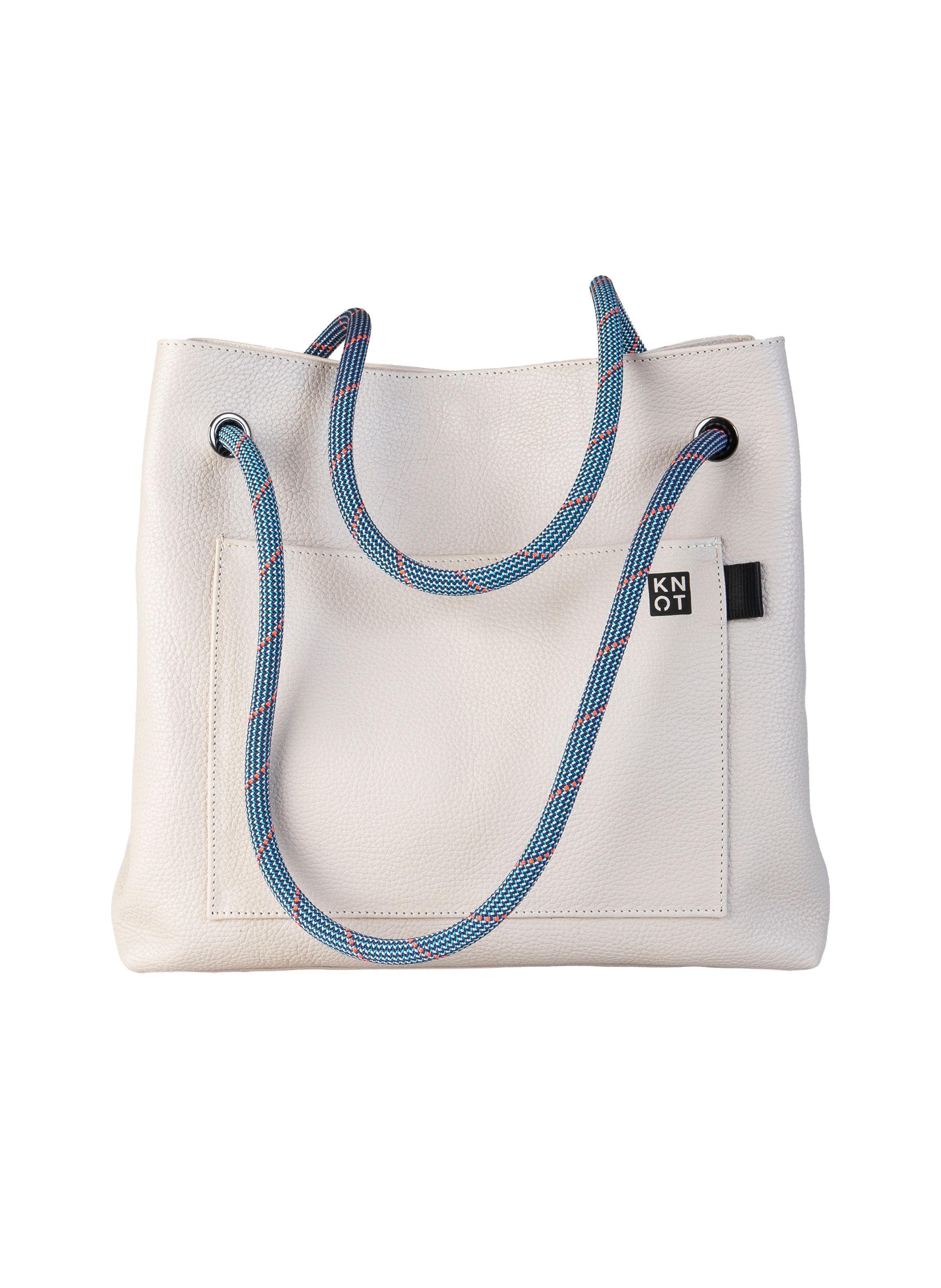 TEENKNOT / Totebag 100% cuero / Arena-0