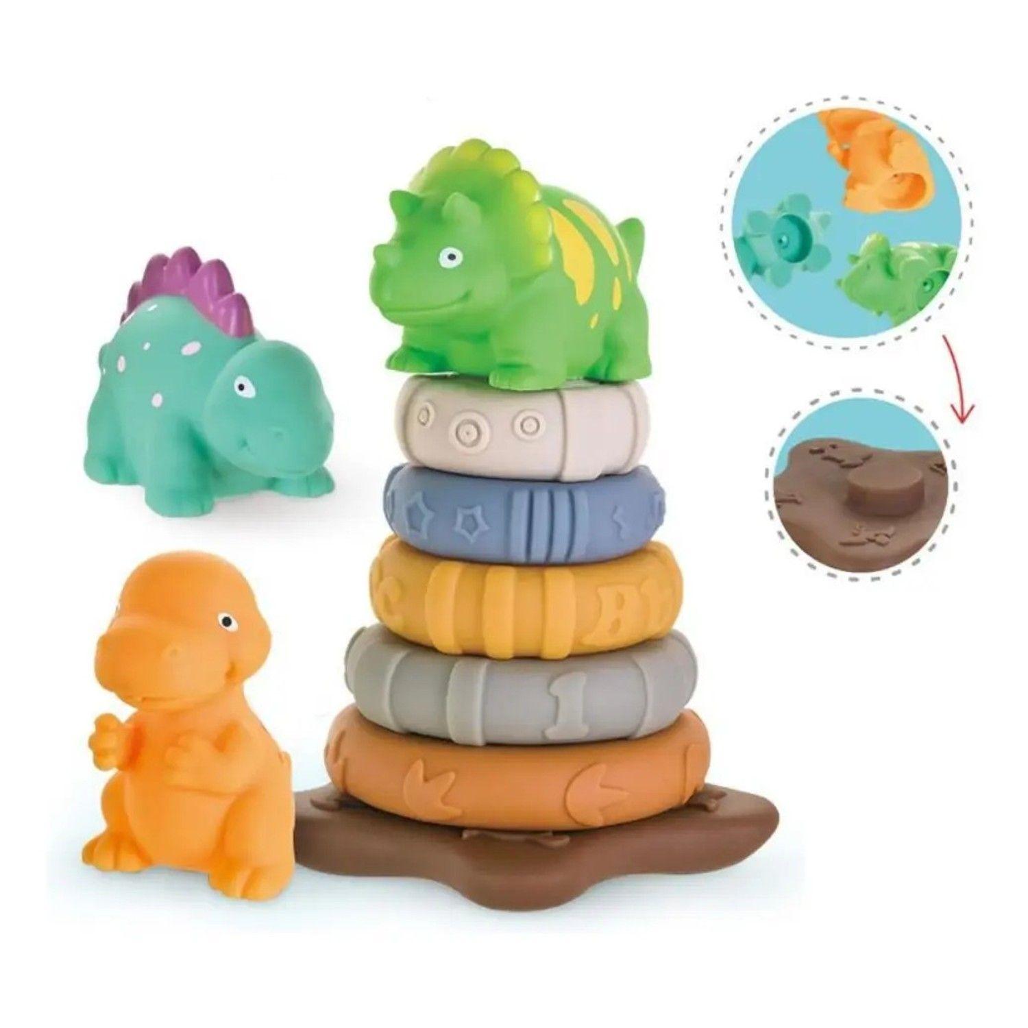 Torre Dinosaurio Juguete Didáctico Apilable 7pcs-2
