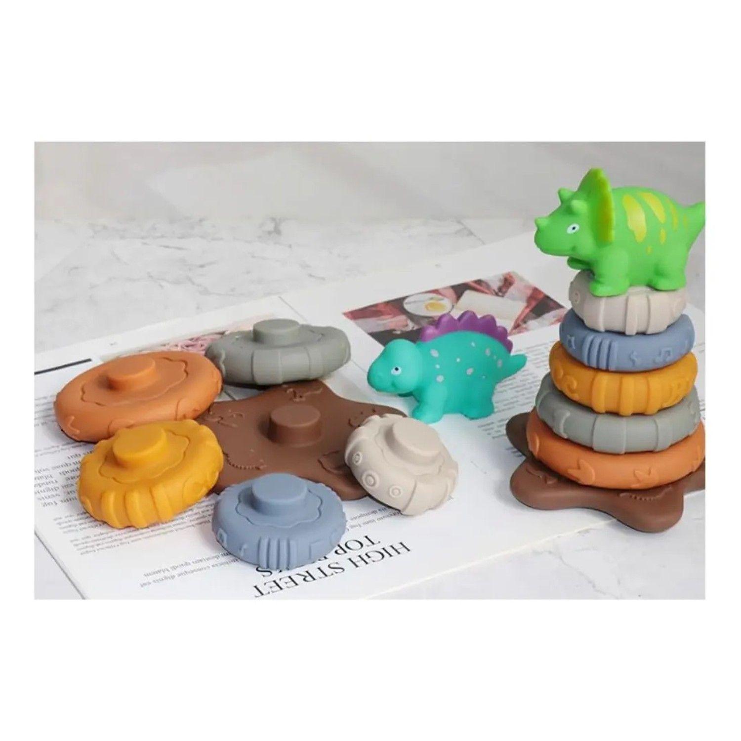 Torre Dinosaurio Juguete Didáctico Apilable 7pcs-4