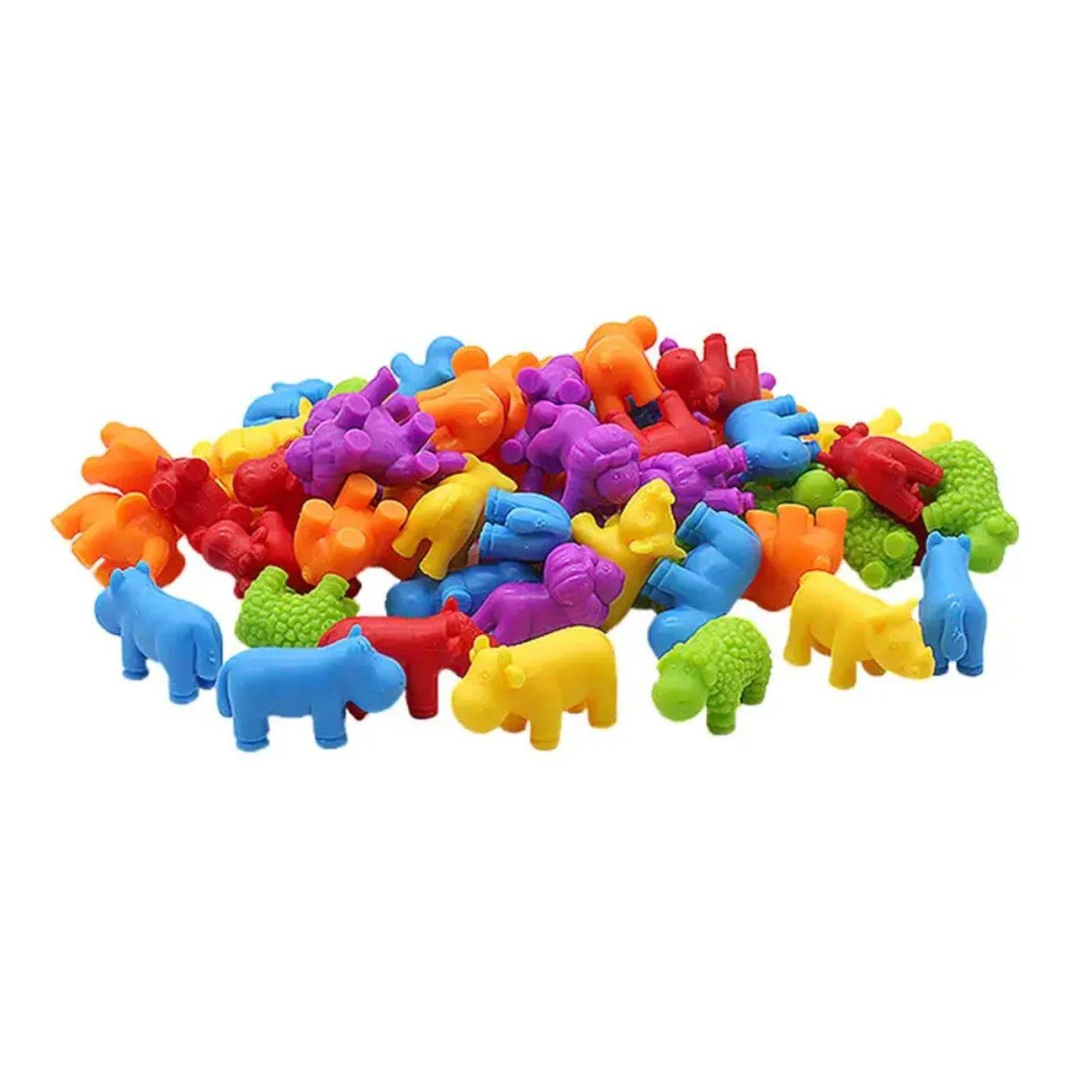 Juguete Clasificación Colores Y Animalitos Montessori 36pcs Multicolor-2