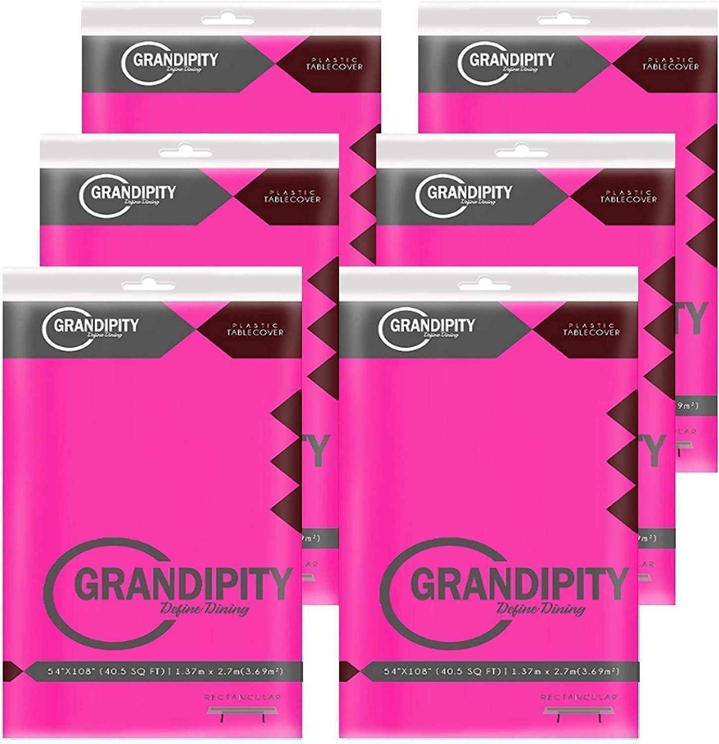 Pack 6 manteles rectangulares Grandipity Fucsia-1