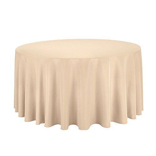 Mantel circular Gee Di Moda lavable Beige-0