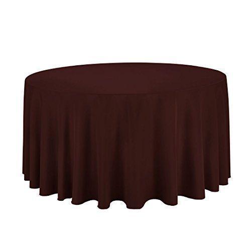 Mantel circular Gee Di Moda lavable Chocolate-0