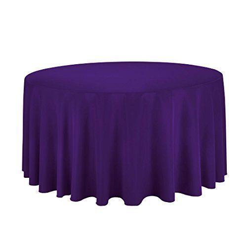 Mantel circular Gee Di Moda lavable morado-0