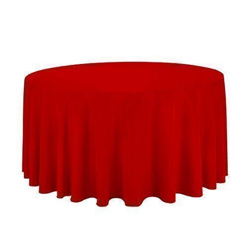 Mantel circular Gee Di Moda lavable Rojo-0