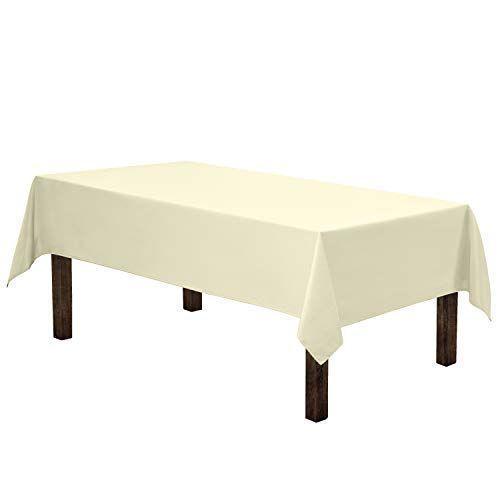 Mantel rectangular lavable de poliester-0