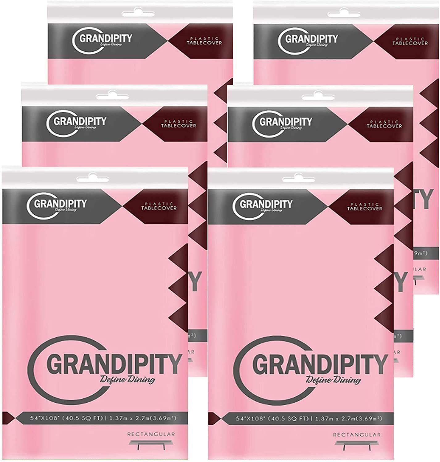 Pack 6 manteles rectangulares Grandipity Rosado-1