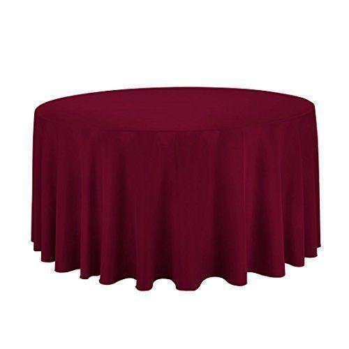 Mantel circular Gee Di Moda lavable Burdeo-0