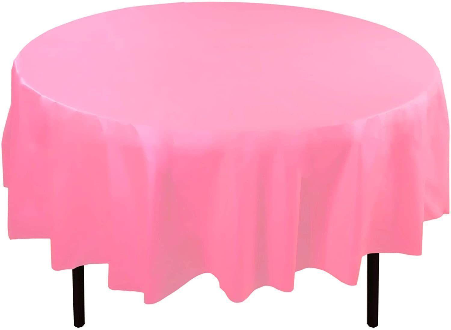 Set 12 manteles circulares Exquisite Rosado-0