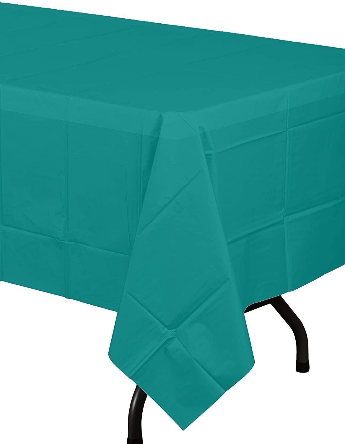 Set 12 manteles rectangulares Exquisite Turquesa-1
