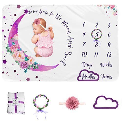 Manta de bebé XMWEALTHY con diseño de luna-0