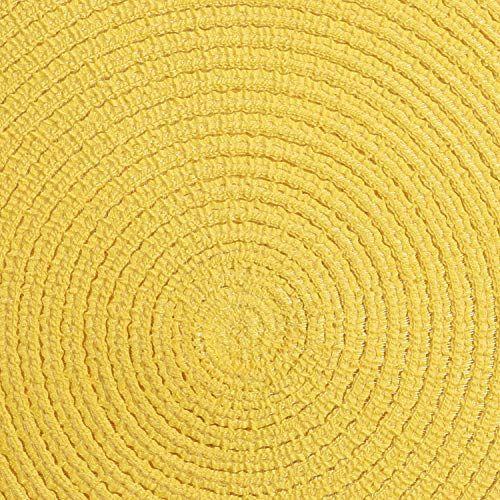 Individuales de cocina amarillo redondos 6 und-3