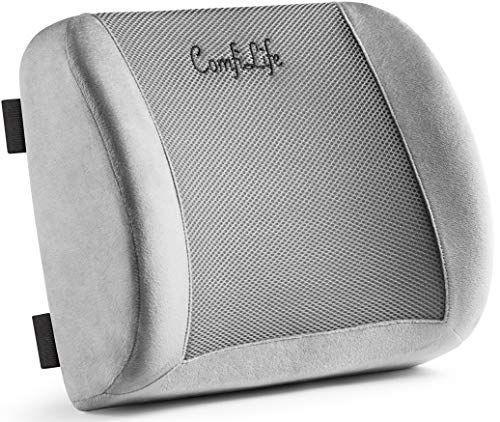 Almohada Ortopédica Respaldo Apoyo Lumbar ComfiLife Gris-0