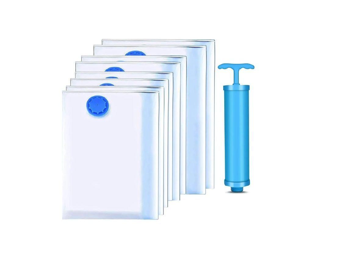 8 Unidad Bolsas Organizadoras Al Vacio Con Bomba Manual-0