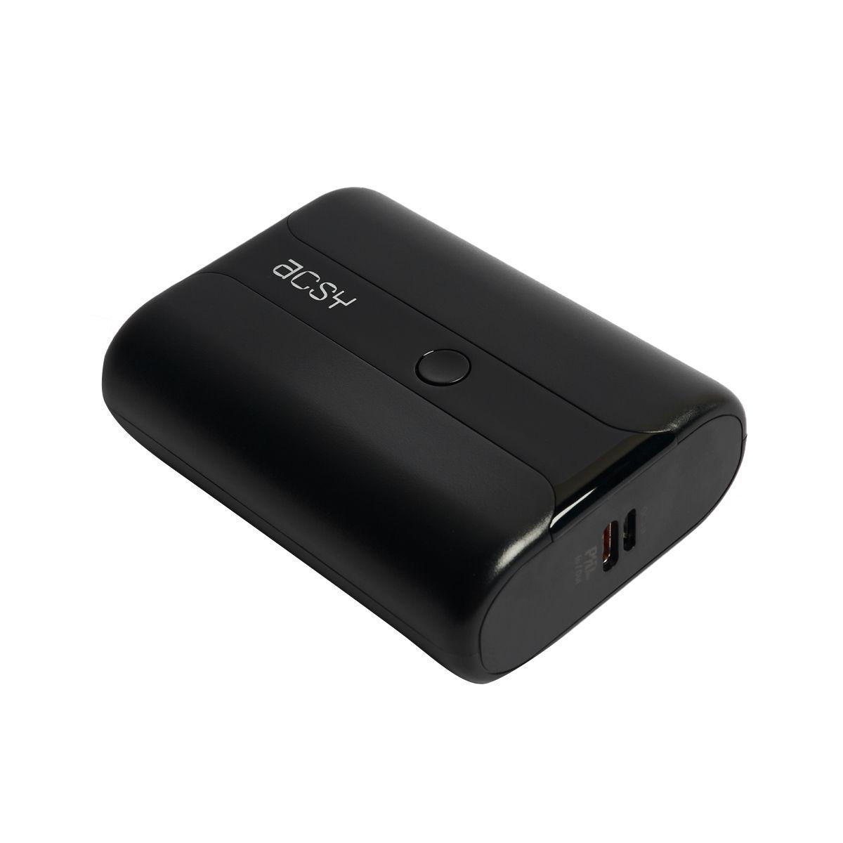 Bateria  externa de  10.000ma  puertos USB-C y USB-A  ACSY-1