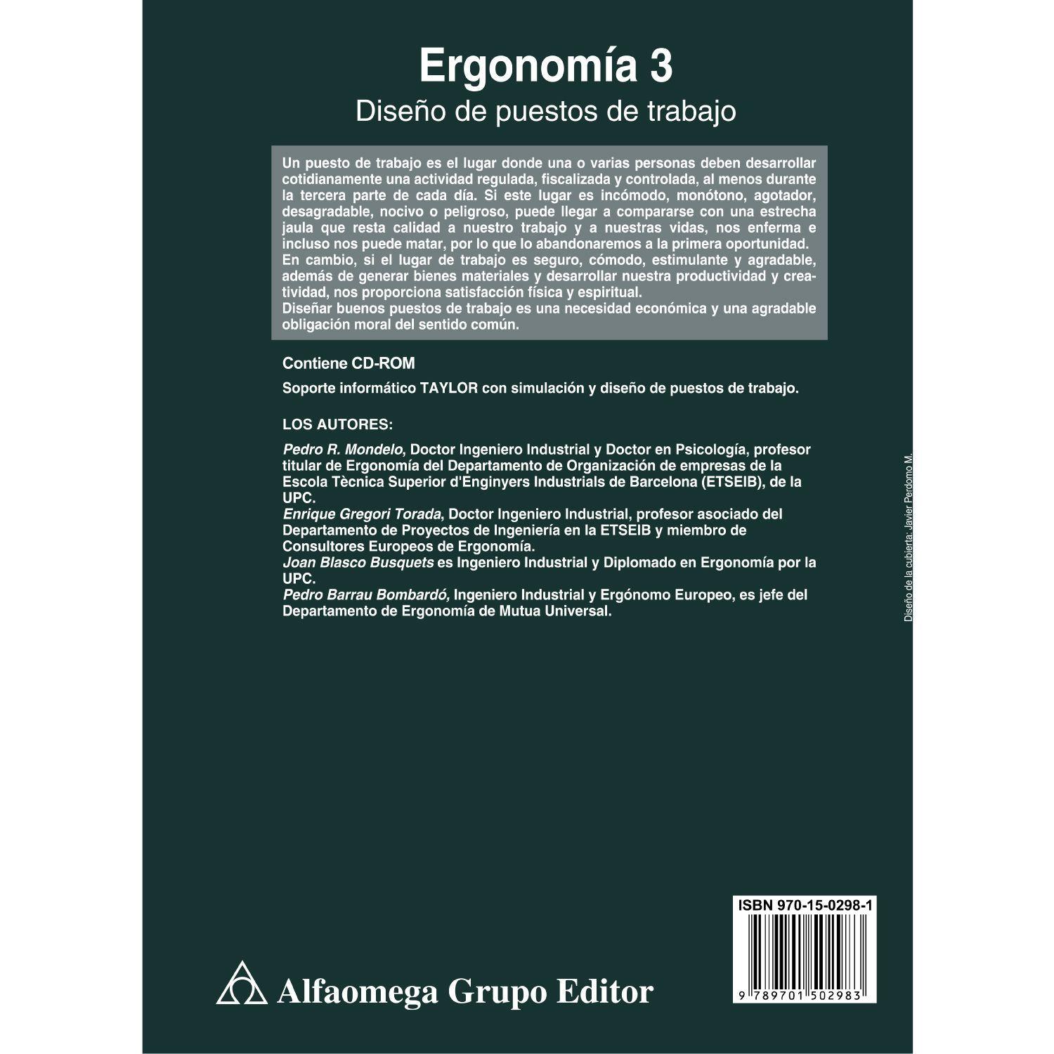 ERGONOMIA 3: Diseño de puestos de trabajo. 2ed.-1