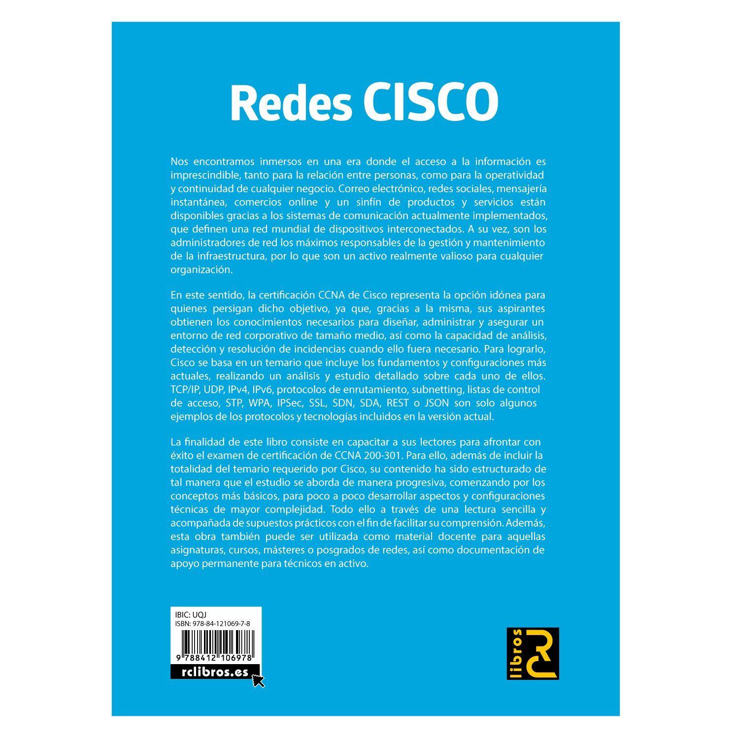 Redes CISCO. Fundamentos de Networking para el examen de certificación CCNA-1