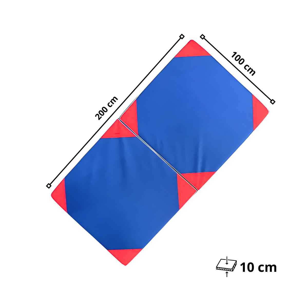 Colchoneta Deportiva Para Ejercicio 100x200x10 De Eco Cuero-1