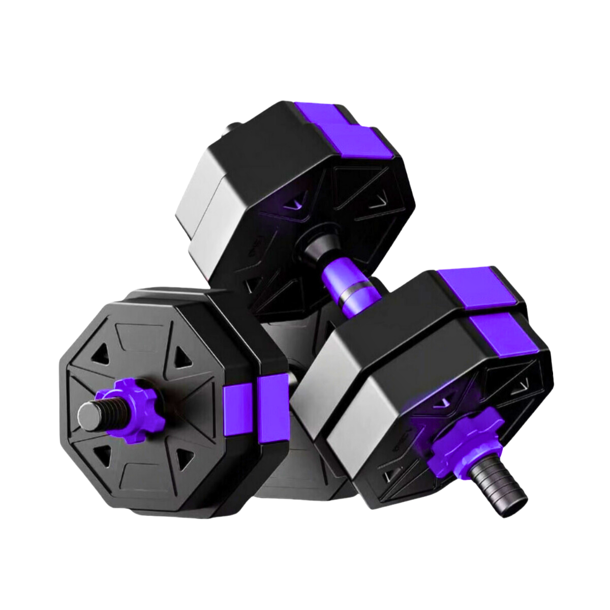 Set De Mancuernas Unibles De 30kg Con Barra De Extension-0