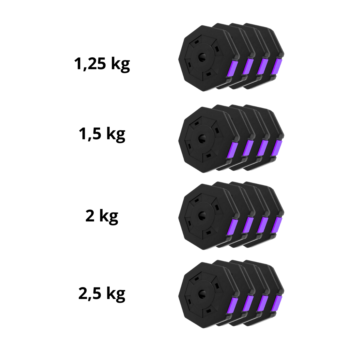 Set De Mancuernas Unibles De 30kg Con Barra De Extension-2