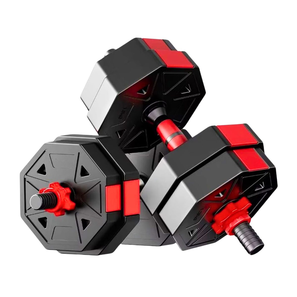Set De Mancuernas Unibles De 30kg Con Barra De Extension-0