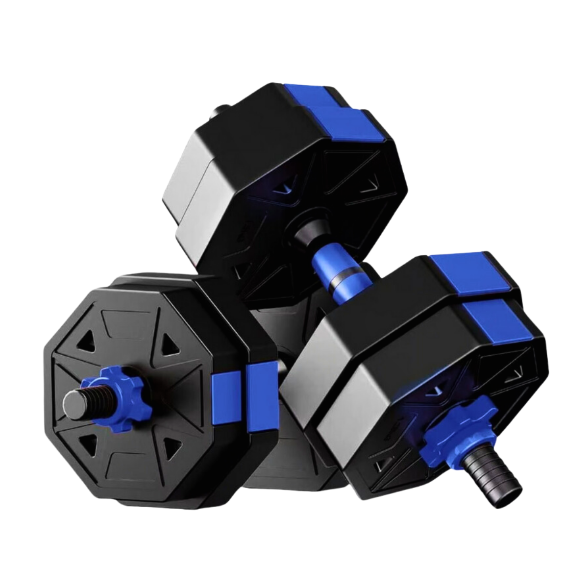 Set De Mancuernas Unibles De 30kg Con Barra De Extension-0