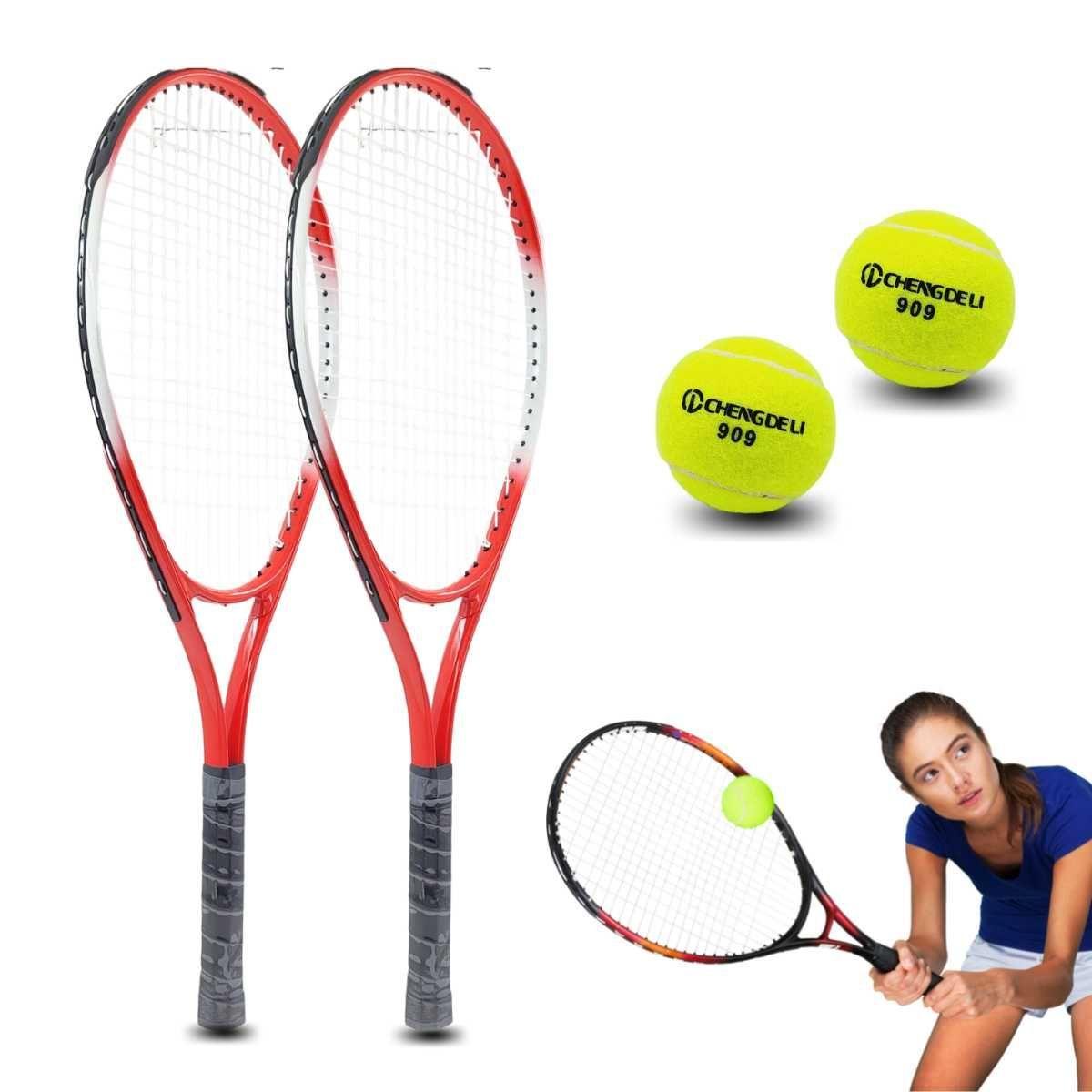 Set Tenis 2 Raquetas + 2 Pelotas + 2 Bolsos De Traslado-0