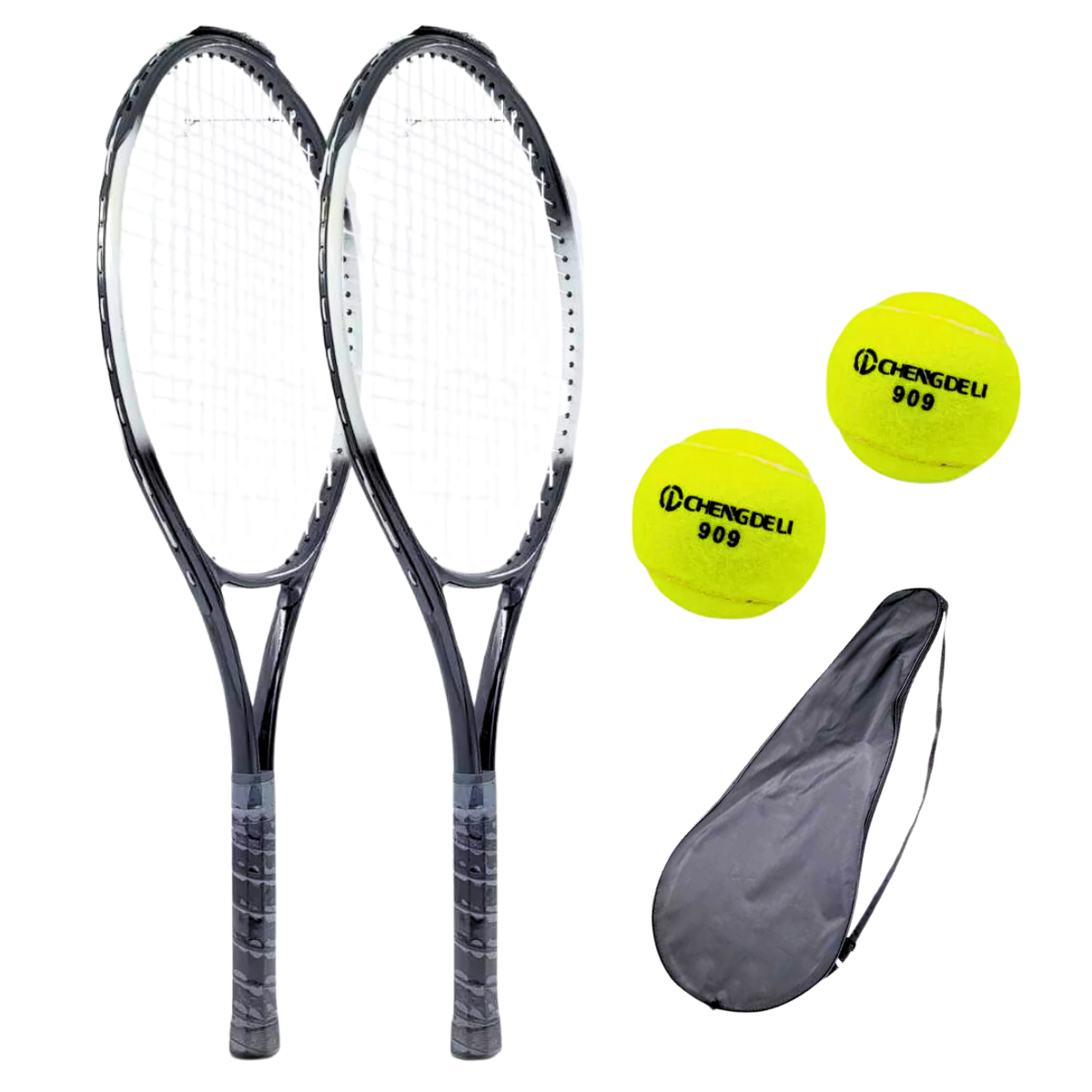 Set Tenis 2 Raquetas + 2 Pelotas + 2 Bolsos De Traslado-0