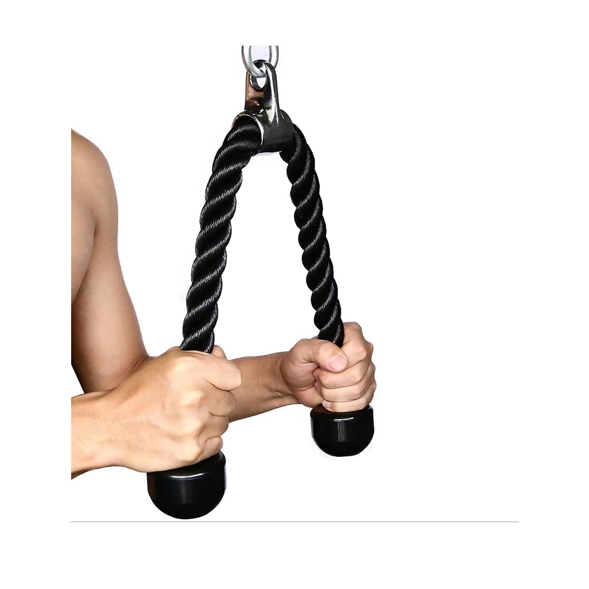 Cuerda Para Triceps, Biceps Polea Soga Mancuernas Fitness-4