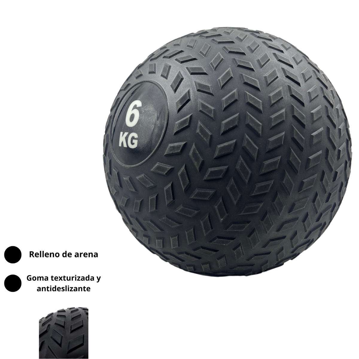 Balón Medicinal 6kg Para Entrenamiento Crossfit / Slam Ball-2
