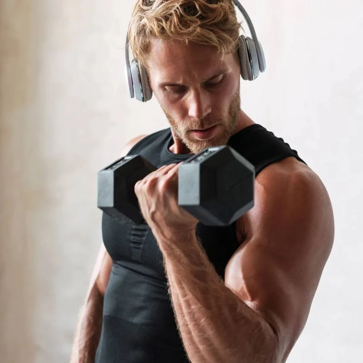 Mancuernas Hexagonales De Caucho 8 Kg (total 16 Kg El Par)-4