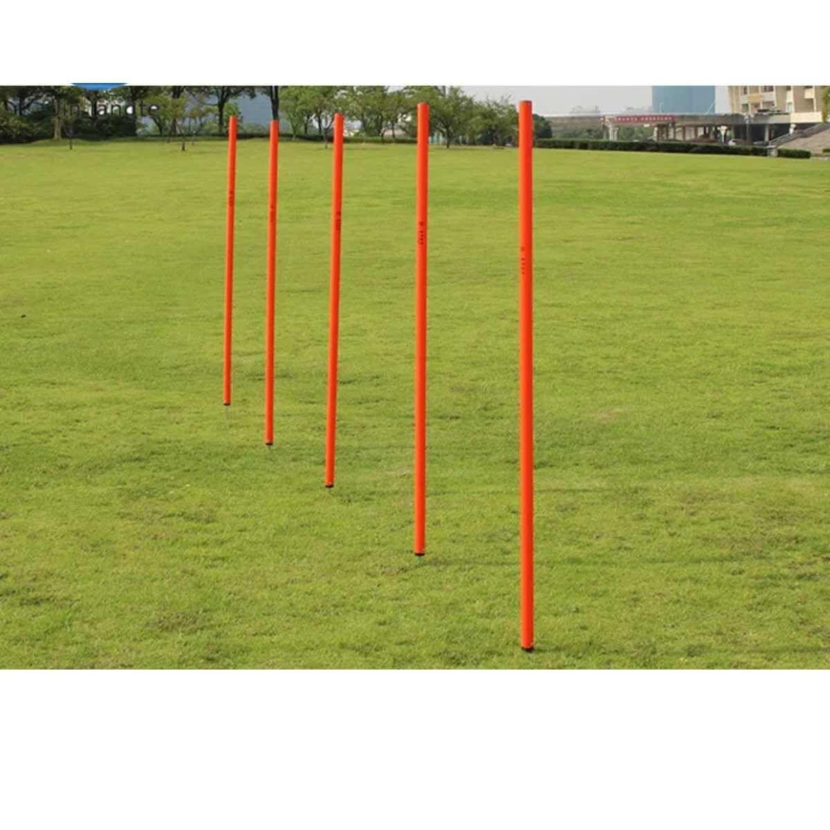 Pack 5 Bastones Slalom De Entrenamiento 1.5 Mts Con Estaca-2