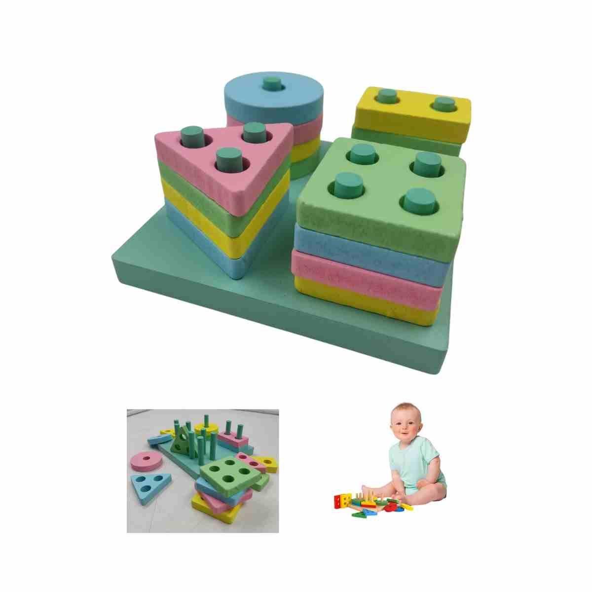 Juego Didáctico De Madera Educativo Para Bebes -2